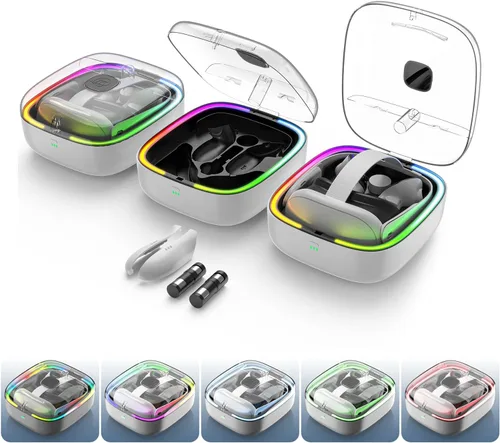 Uxilep Quest 3 Charging Dock,Upgrade Charging Station for Meta Oculus Quest 3 Storage Case,Magnetic Charging Case for Meta Quest 3 VR Headset with