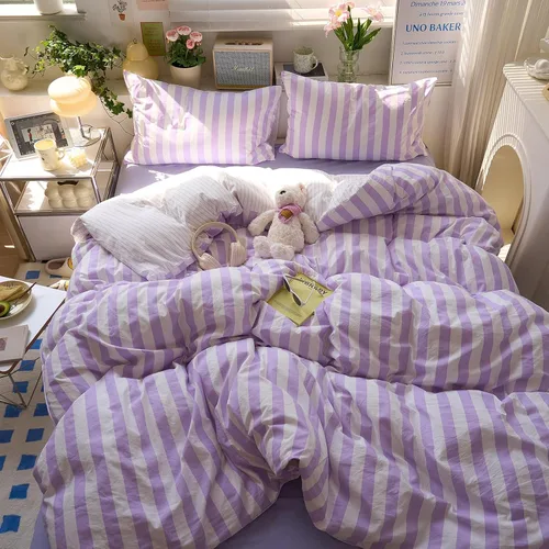 Vista 24 de HighBuy - Juego de funda de edredón a cuadros tamaño Twin XL, diseño Buffalo Grid, ropa de cama de algodón suave con patrón a cuadros, funda