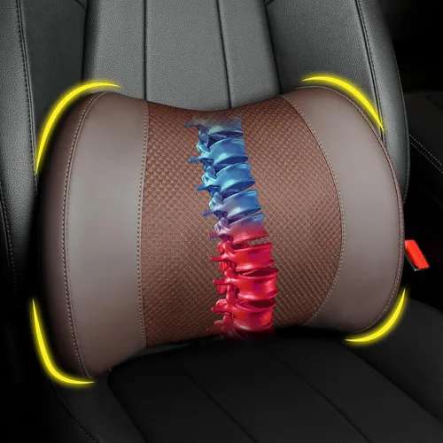 Vista 18 de Lofty Aim Almohada de apoyo lumbar para coche Soporte de respaldo de asiento de coche, para conducir
