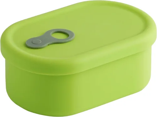 Vista 26 de Recipiente hermético de silicona prémium hecho en Corea con ventilación de vapor, sin BPA, a prueba de fugas, apto para microondas y congelador