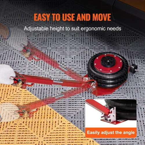 Vista 4 de VEVOR Gato de Aire, Gato de Aire de Triple Bolsa de 3 Toneladas/6600 lbs, Gato de Bolsa de Aire con Rango de Elevación 5.9"-15.75", Gato de Bolsa