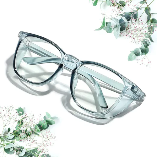 Vista 25 de LASMEX Elegantes gafas de seguridad para mujeres y niñas, gafas anti-vaho, gafas protectoras, gafas transparentes