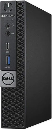 Vista 3 de Dell Optiplex 7050 Micro escritorio, Intel i7, 16 GB de RAM, SSD de 256 GB, WiFi, teclado y mouse, Windows 11 Pro (renovado)