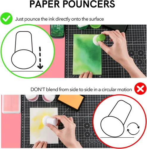 Vista 6 de Juego de 23 aplicadores de tinta con estuches de almacenamiento, punteros de papel para aplicación directa de tinta en proyectos de manualidades