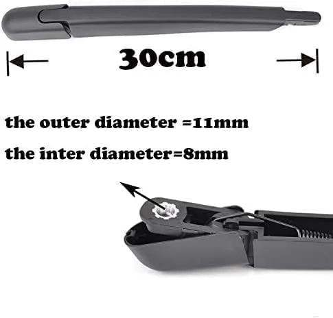 Vista 5 de Car rear windshield wiper blade wiper arm,for Nissan Xtrail T32 2014 2017 2016 2015,Windscreen Wiper Assembly Replacement