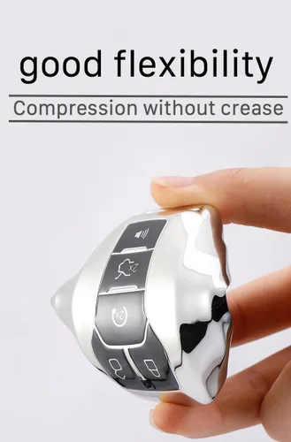 Vista 6 de Kirsnda Funda protectora para llavero compatible con Ford y Lincoln, funda de TPU suave con 5 botones compatible con Explorer Mustang Edge Fusion