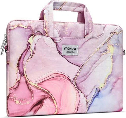 Vista 7 de MOSISO Bolsa de hombro para laptop compatible con MacBook Air de 13 pulgadas M2 M1 2023-2018/Pro de 13 pulgadas M2 M1 2023-2016, Surface Pro