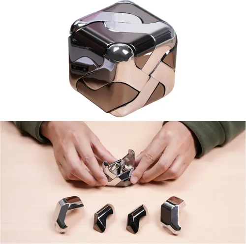 Metal-Puzzles 3D-Brain-Teaser Toys: Geniales Gadgets-Stuff Box Puzzles-Juguete para niños, niños, adolescentes y adultos, herramientas para el