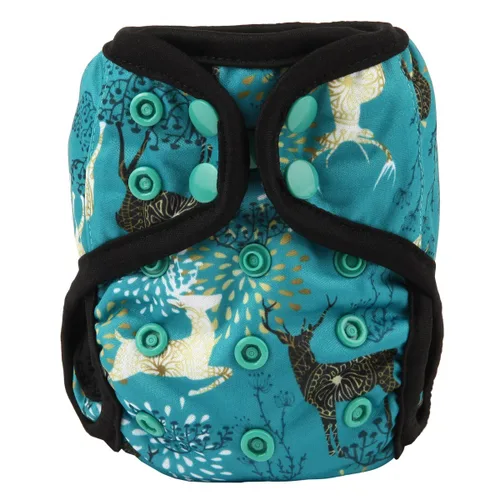 Vista 20 de 3 fundas de pañales para bebés recién nacidos, pañales de 8 a 10 libras (paquete de ciervos tipi)