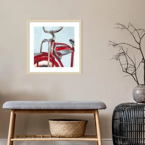 Vista 5 de Amanti Art Framed Wall Art Print 21x21 Retro Cycle II by Ethan Harper, Abstract Wall Art, Mid Century Modern Decor, Medium Poster Painting Artwork