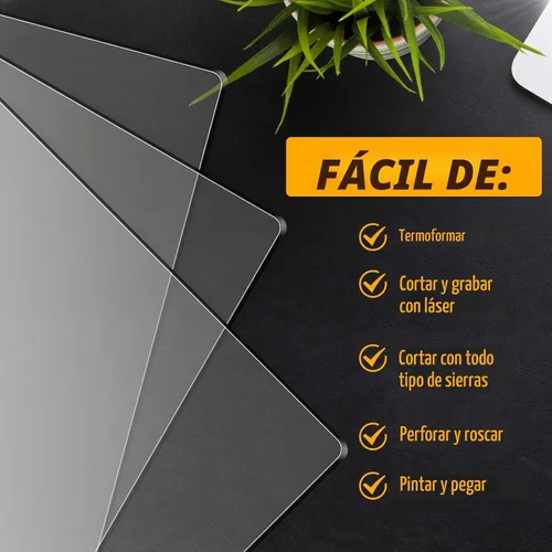 Vista 4 de 24 hojas acrílicas transparentes de 0.079 pulgadas para base de luz LED, rectángulo en blanco, tablero fundido transparente, panel de luz en blanco