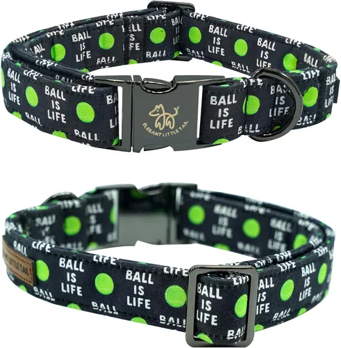 Vista 4 de Elegante Collar de Perro de Elegant Little Tail con Bolas de Verano y Moño - Lindo Collar con Moño para Perros Pequeños, Medianos y Grandes