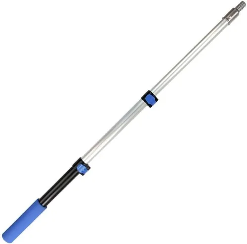 Vista 3 de Craftec Poste telescópico de aluminio de 1.5 a 3 pies con abrazaderas de deslizamiento rápido, poste de rodillo de pintura, poste multiusos, poste