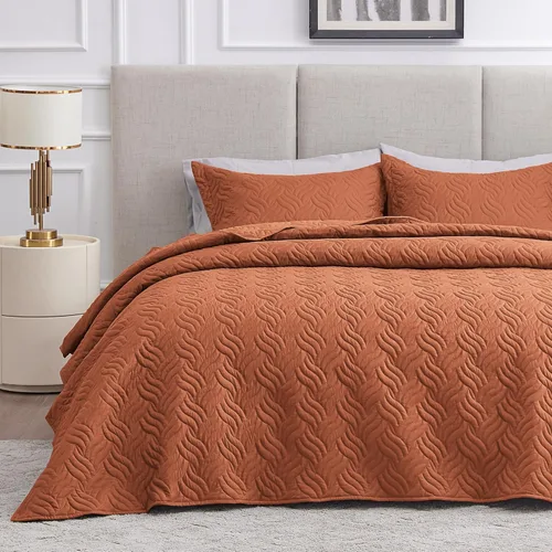 Vista 24 de Love's cabin - Juego de ropa de cama de tamaño King, color verde, colcha de verano de microfibra ligera, patrón de moneda, para todas