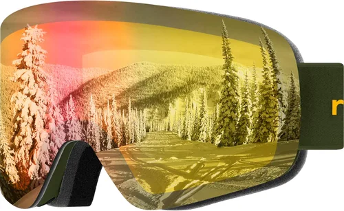 Vista 8 de Retrospec Flume Ski Goggles for Men and Women UV Protection