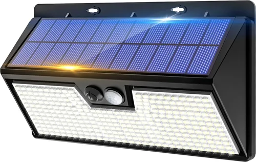 Vista 17 de vighep Paquete de 12 luces solares con sensor de movimiento para exteriores, luces impermeables para valla con 3 modos de iluminación, luces LED