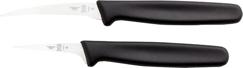 Mercer Culinary Juego de cuchillos tailandeses para tallar frutas, 2 pulgadas y 2.5 pulgadas, mangos negros