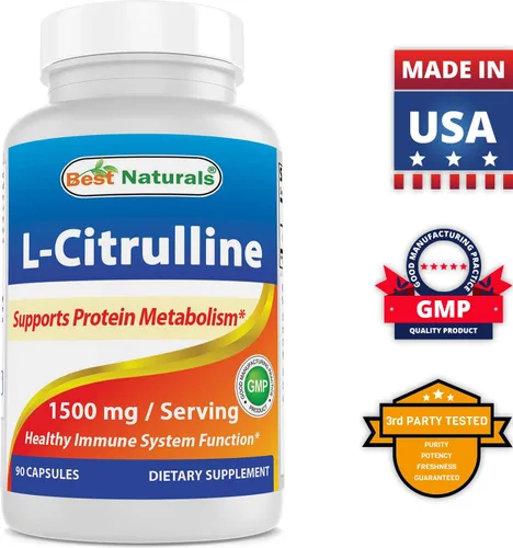 Vista 7 de Best Naturals L-Arginina 1000 mg y L-citrulina 1500mg