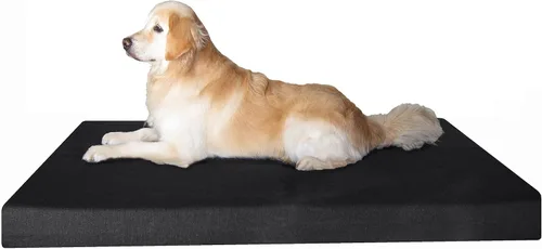 Vista 52 de Dogbed4less Cama ortopédica para perros con espuma viscoelástica para mascotas medianas y grandes, forro impermeable con cubierta externa de nailon