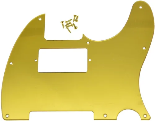 Vista 28 de KAISH - Carcasa de 8 agujeros para guitarra Tele Humbucker, golpeador blanco de 3 capas para Telecaster de EE. UU./México