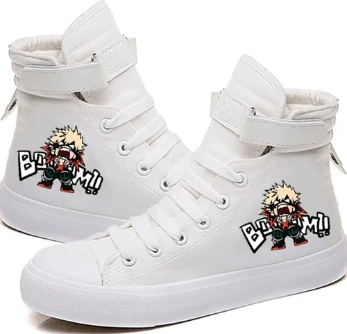 DHSPKN Zapatos de anime, Deku Izuku Todoroki Tenis de anime Cosplay Hightop
