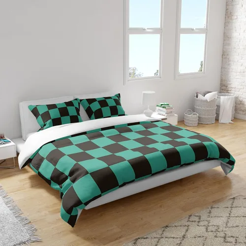 Vista 3 de INFLAG Juego de ropa de cama de anime: juego de funda de edredón de microfibra cepillada suave de 68 x 90 pulgadas, 3 piezas, 1 funda de edredón