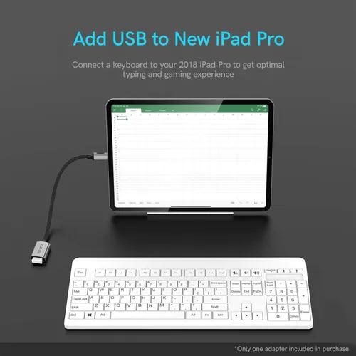 Vista 4 de Adaptador USB-C USB 3.0 funciona para General Mobile GM 9 Pro OTG tipo C/PD macho USB 3.0 convertidor hembra. (5 Gbps)