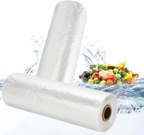 Vista 12 de Bolsas de plástico para productos de 12 x 16 pulgadas en rollo, bolsas de plástico transparente para alimentos, verduras, frutas, pan, bolsas