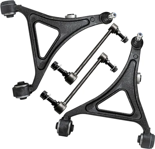 Vista 100 de Detroit Axle - Ejes de eje delantero izquierdo derecho CV + brazos de control delanteros inferiores de repuesto para Ford Focus 2000-2004 - Juego