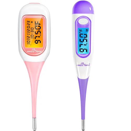 Easy@Home Termómetro corporal basal para ovulación, alta precisión de 1/100 grados, termómetro BBT preciso para seguimiento natural de la ovulación