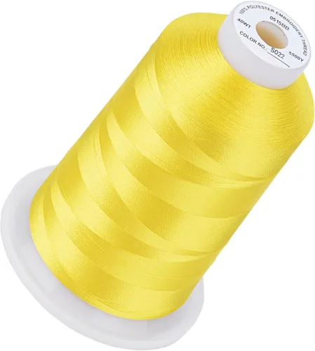 Vista 79 de Simthread 5500 yardas de hilo de bordar, 5000M de alto rendimiento 40WT 100% hilo de poliéster – 170+ colores vívidos, clasificado de alta velocidad