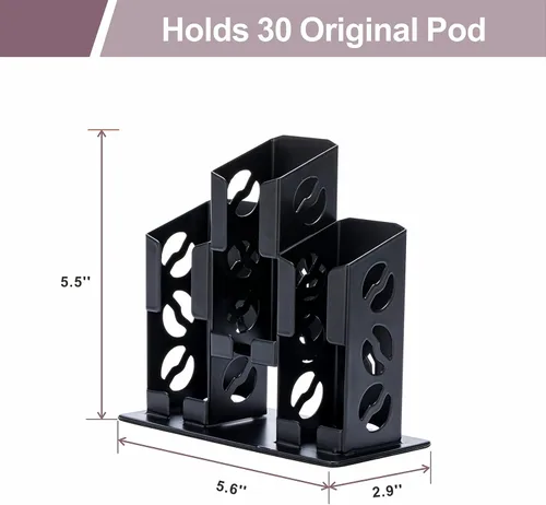 Vista 2 de ZCDCP Soporte para cápsulas de café, soporte organizador de cápsulas de café, pequeño 30 cápsulas originales