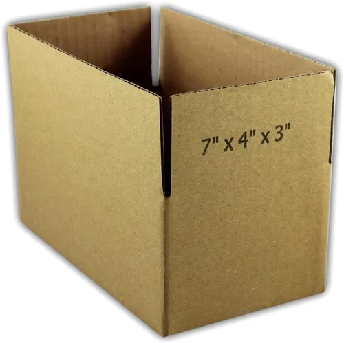 Vista 2 de 50 cajas de embalaje de cartón corrugado EcoSwift de 7 x 4 x 3 pulgadas, cajas de envío de mudanza, cajas de 7 x 4 x 3 pulgadas