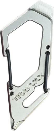 Vista 6 de Trayvax Talon S35VN - Clip de mosquetón multiherramienta, llavero de liberación rápida de acero inoxidable con abridor de botellas