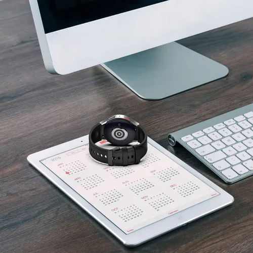 Vista 5 de Compatible con Samsung Galaxy Watch 6 Classic - Correa de silicona de repuesto compatible con Samsung Galaxy Watch 6 Classic / 6/5 Pro /5/4