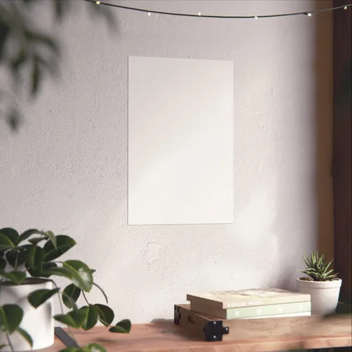 Vista 4 de Póster artístico de neón en forma de corazón, acabado de papel brillante, decoración de pared de romance geek para el día de San Valentín