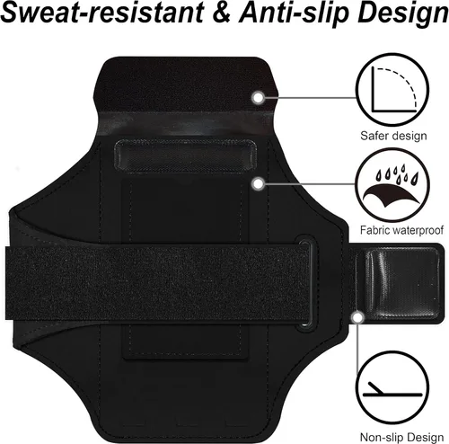 Vista 6 de Brazalete de running para Google Pixel 10/10 Pro XL/9/9 Pro XL/8/8 Pro/7/7a/7 Pro/6/6a/6 Pro/5/5a/4/4a/4XL/3a/3 XL, resistente al agua con ranura