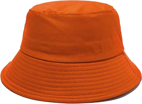 Vista 15 de NPJY Bucket Hat for Women Men Cotton Summer Packable Sun Beach Travel Cap Beige liso