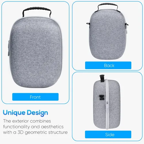 Vista 7 de FYOUNG Funda de transporte para PSVR2, paquete de accesorios y funda portátil para PS VR2 con cubierta protectora de lente, correa para el hombro