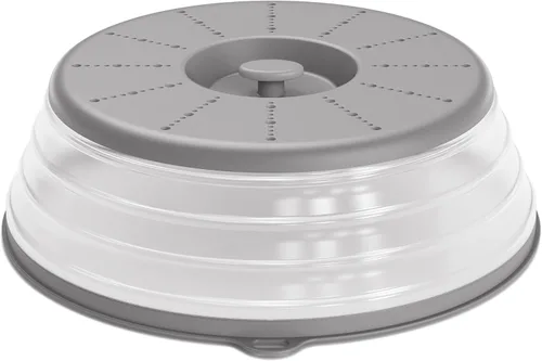 Vista 16 de WVM Cubierta para salpicaduras de microondas ventilada para alimentos, Beige