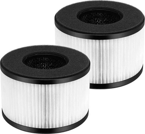 Paquete de 2 filtros de repuesto HEPA BS-03 para PARTU BS-03 Parte U, Parte X y Slevoo BS-03 purificador de aire, filtración 3 en 1 con filtro HEPA,