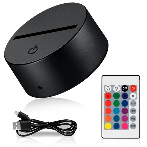 Reluen LED Light Base for Acrylic Signs, 16-Color Changing Display Stand