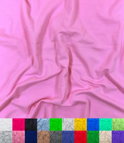 Vista 24 de Barcelonetta Tela de algodón elastano por yarda Tela de algodón elástica, transpirable y ligera, rollo de 60 pulgadas de ancho, costura, 95%