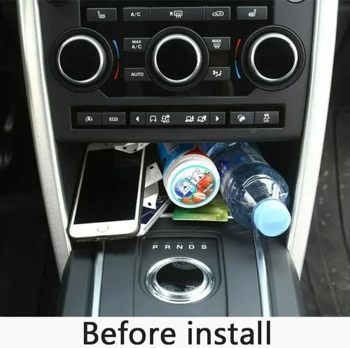 Vista 8 de METYOUCAR Para Land Rover Discovery Sport 2015 2016 2017 coche estilo plástico consola central multifunción caja de almacenamiento teléfono bandeja