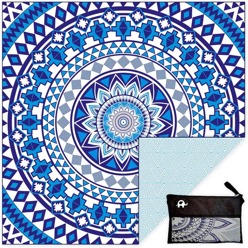 Vista 29 de Elite Trend Toalla de secado rápido, extra grande de 78 x 35 pulgadas, toalla de playa de microfibra, perfecta para la playa, viajes, natación