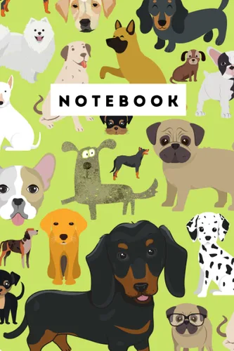 Notebook Notebook for dog lovers, Cute dog notebook for gifts, dog notebook for kids