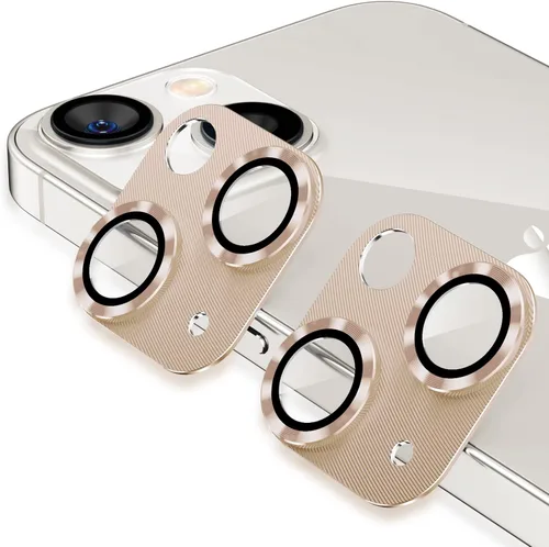 Vista 12 de Korecase - Protector de lente de cámara para iPhone 14 / iPhone 14 Plus, cubierta de metal para cámara, película de metal de aluminio de dureza 9H