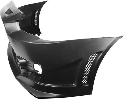 Vista 6 de Conversión de parachoques delantero compatible con MITSUBISHI LANCER 2008-2015, kit de carrocería de conversión de cubierta de parachoques negro PP