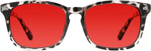 Vista 30 de TIJN - Gafas de bloqueo de luz azul - Armazón cuadrado de anteojos para estudiosos - Gafas de juego de computadora Anti Blue Ray