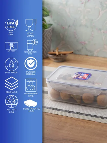 Vista 3 de LOCK & LOCK Airtight Rectangular Food Storage Container 33.81-oz 4.23-cup